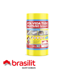 Fita Adesiva Alumínio Veda Tudo 30 cm x 10 m - QUA... - Rede Construir Milmart