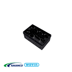 Caixa De Luz Rígida 4X2 Preta - Amanco - Rede Construir Milmart