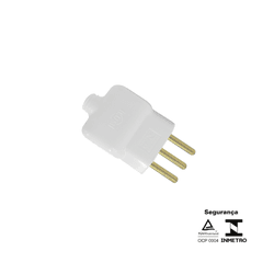 Pino Macho 2P+T 10A 14350 Branco - ILUMI - Rede Construir Milmart