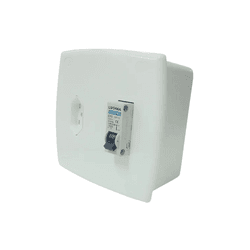 Caixa Com Disjuntor 25A Embutir + Tomada 20A - ILU... - Rede Construir Milmart