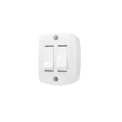 Interruptor Duplo De Sobrepor 6A 16562 - ILUMI - Rede Construir Milmart