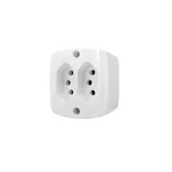 Tomada Dupla De Sobrepor Retangular 2P+T 20A 16519... - Rede Construir Milmart