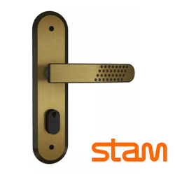 Fechadura Frisada Oxidada Externa 1801/21 G - STAM - Rede Construir Milmart