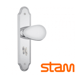 Fechadura Taco Inox WC / Banheiro 823/10 - STAM - Rede Construir Milmart
