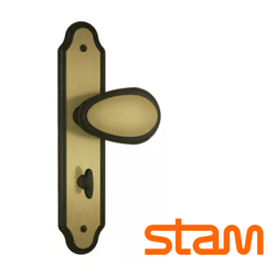 Fechadura Taco Oxidada WC / Banheiro 823/10 - STAM - Rede Construir Milmart