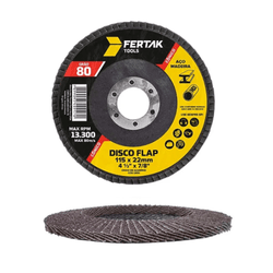 Disco Flap 80 4.1/2''X115MM - FERTAK - Rede Construir Milmart