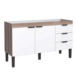 Gabinete Cozinha MDF Flamingo Tamarindo Com Branco... - Rede Construir Milmart