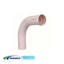 Curva Esgoto Longa 90º 100mm - AMANCO - Rede Construir Milmart