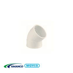 Joelho Esgoto 45º 40mm - AMANCO - Rede Construir Milmart