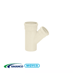 Junção Esgoto Simples Redução 75x50mm - AMANCO - Rede Construir Milmart