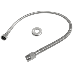 Engate Flexível Trançado Inox 100CM FLEX100-IN - F... - Rede Construir Milmart