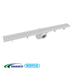 Ralo Linear Sifonado Branco 70cm 21492- AMANCO - Rede Construir Milmart