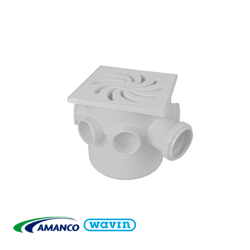 Ralo Quadrado Sifonado 150X150X50 - AMANCO - Rede Construir Milmart