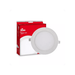 Painel LED Embutir Redondo SLIM Branco 6000K 18W -... - Rede Construir Milmart