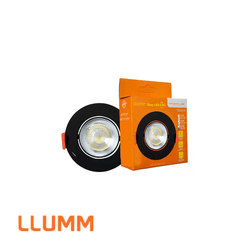 Spot Embutir Redondo EASYLED PRETO 8,5cm 5W 6500k ... - Rede Construir Milmart