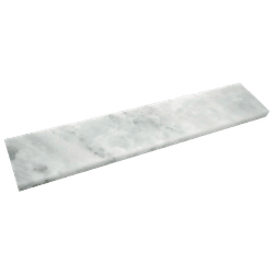 Pedra Box Marmore Branco/ Cotton 125X10cm - Rede Construir Milmart