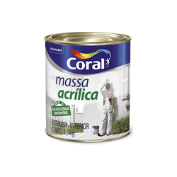 Massa Acrílica 1,5Kg - CORAL - Rede Construir Milmart
