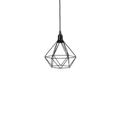 Luminária Armado Diamante Preto 22X17 REF30131 - N... - Rede Construir Milmart