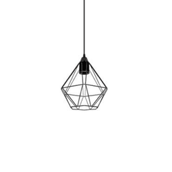 Luminária Armado Diamante Preto 24X18 REF30134 - N... - Rede Construir Milmart
