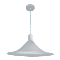 Pendente Chapeu Chines P/ 1 Lampada E27 Branco 40x... - Rede Construir Milmart