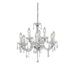 Lustre Treviso P/ 9 Lamp E14 50x50 - Rede Construir Milmart