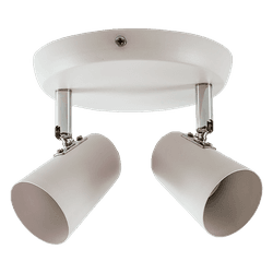 Spot New Short P/ 2 Lamp E27 Branco - Rede Construir Milmart