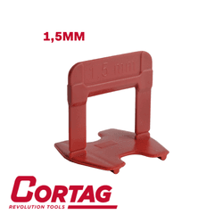 Separa Nivela 1,5mm C/50un Vermelho - CORTAG - Rede Construir Milmart