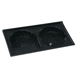 Tanque Sintético Duplo Nº2 110X55 Pedra Escura Pre... - Rede Construir Milmart