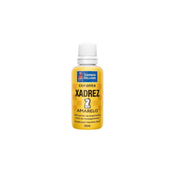 Corante Líquido Amarelo 50ml - Xadrez - Rede Construir Milmart
