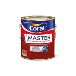 Tinta MASTER Branco 3,6L - CORAL - Rede Construir Milmart
