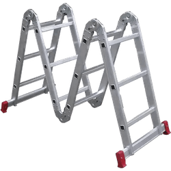 Escada Aluminio Articulavel 12 Degraus 4X3 13 Posi... - Rede Construir Milmart