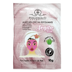 MÁSCARA FACIAL ESFOLIANTE ARGILA ROSA PHÁLLEBEAUTY... - MIL OPÇÕES MAQUIAGEM