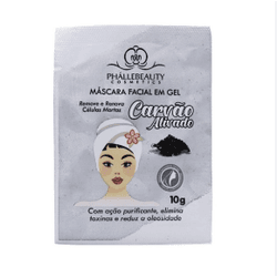 MÁSCARA FACIAL ESFOLIANTE CARVÃO ATIVADO PHÁLLEBEA... - MIL OPÇÕES MAQUIAGEM