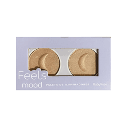 PALETA DE ILUMINADORES FEELS MOOD RUBY ROSE - 0220 - MIL OPÇÕES MAQUIAGEM