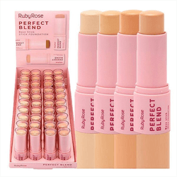 BASE STICK PERFECT BLEND RUBY ROSE - 0343 - MIL OPÇÕES MAQUIAGEM