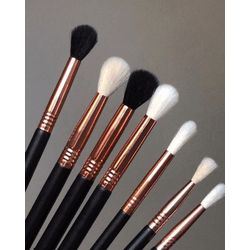 Linha Gama 7 Pincéis De Esfumar Le vangee prata - MISS FLÓRIDA MAQUIAGENS