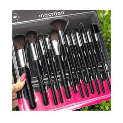 Kit com12 Pincéis Macrilan Maquiagem Pincel Profis... - MISS FLÓRIDA MAQUIAGENS