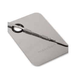 Placa E Espátula Aço Inox Para Maquiagem Macrilan ... - MISS FLÓRIDA MAQUIAGENS