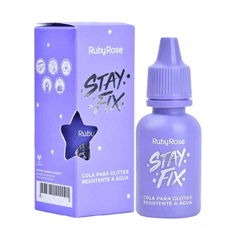 Cola Para Glitter Resistente a Água Stay Fix Ruby ... - MISS FLÓRIDA MAQUIAGENS