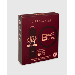 Kit Blushes Red Mocha Vizzela + La\'s ORIGINAL - MISS FLÓRIDA MAQUIAGENS