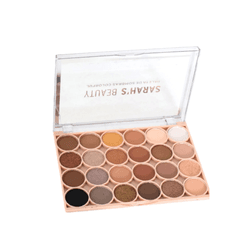 Paleta de sombras cores Neutras Sarah’s Beauty - MISS FLÓRIDA MAQUIAGENS