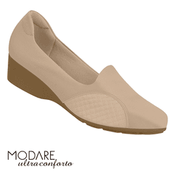 Sapato Anabela Nude Modare - MDCH193 - MODACHIC