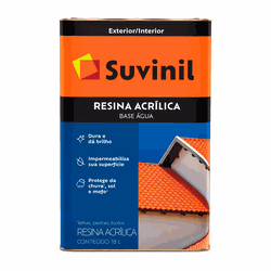 Suvinil Resina Acrilica Cinza Base de Agua 18L - Monza Tintas