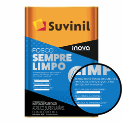 Tinta AcrÍlica Fosco Sempre Limpo Branco Neve 18L ... - Monza Tintas