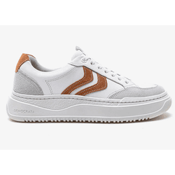 Tênis Feminino Democrata Ela Block Branco / Telha ... - Morita Store | Moda Masculina