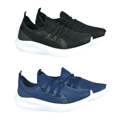 Kit 2 Tênis Masculino Casual X-Run - Preto e Azul ... - Moscardini Shoes