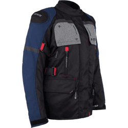Jaqueta Texx Feminina - Armor - Preto Azul Vermelh... - Moto One
