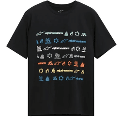Camiseta Alpinestars Glyfs - Preto - Moto One