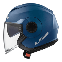 Capacete Ls2 Of570 Verso Azul Fosco - Moto One