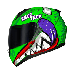 Capacete Race Tech Sector Nhac - Verde/rosa - Moto One